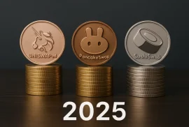 Сравнение Uniswap v4, PancakeSwap и SushiSwap — что нового в 2025